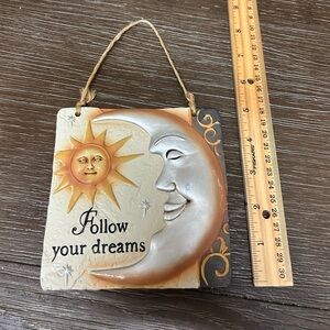 Celestial follow your dreams hanging picture